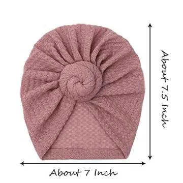 KIDOCHEESE Baby Turban Hat for Girls - Stylish & Comfy