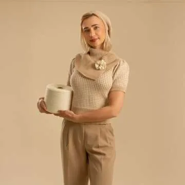 Kate Seamless Paper Backdrop for Photography Beige Cream Backdrop Paper (53''x16.4' Ivorine)