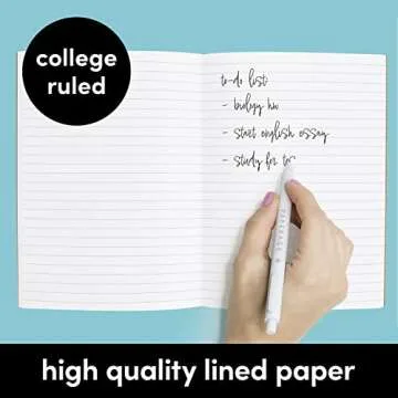 PAPERAGE 6-Pack Composition Notebook Journals, 120 Pages, Kraft Cover with Jewel Tone Spines, College Ruled Lined Paper, Small Size (8 in x 5.75 in) – For Home, Office or School Supplies