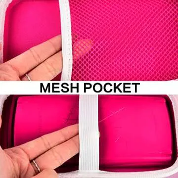 Case Only Compatible with Texas Instruments TI-30XIIS Scientific Calculator, Travel Office Calculators Storage Holder Bag with Extra Mesh Pocket for Pens, USB Cables and Accessories - (Red)