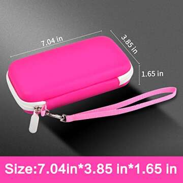 Case Only Compatible with Texas Instruments TI-30XIIS Scientific Calculator, Travel Office Calculators Storage Holder Bag with Extra Mesh Pocket for Pens, USB Cables and Accessories - (Red)