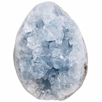 rockcloud Raw Blue Celestite Healing Crystal Cluster