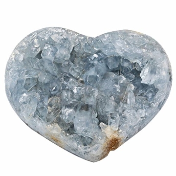 rockcloud Raw Blue Celestite Healing Crystal Cluster