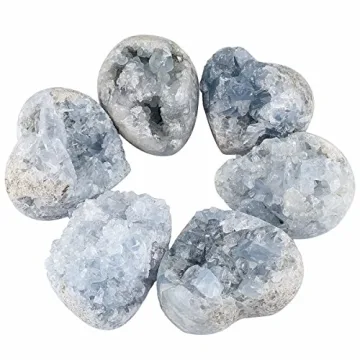rockcloud Raw Blue Celestite Healing Crystal Cluster