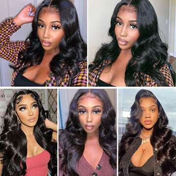 TALENT SHOW 26 inch Body Wave Lace Front Wig for Women