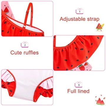 Adorable Funnycokid 3T 4T Toddler Swimsuit Set