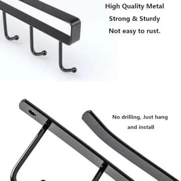 Oniapro Mug Hooks Rack - Space Saving Kitchen Organizer