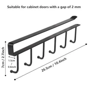 Oniapro Mug Hooks Rack - Space Saving Kitchen Organizer