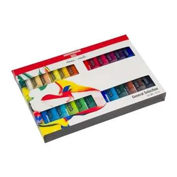 Royal Talens Amsterdam Acrylic Standard Tubes, 20ml-Tubes, Set of 24 (100516105)