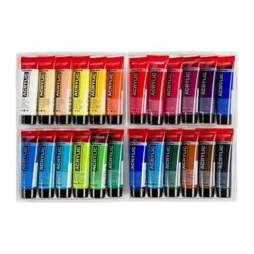 Royal Talens Amsterdam Acrylic Standard Tubes, 20ml-Tubes, Set of 24 (100516105)