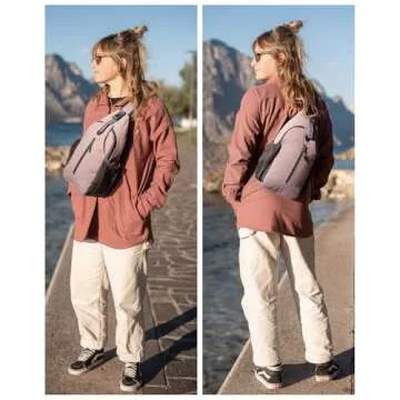 WATERFLY Crossbody Sling Backpack - Perfect for Travel and Hiking