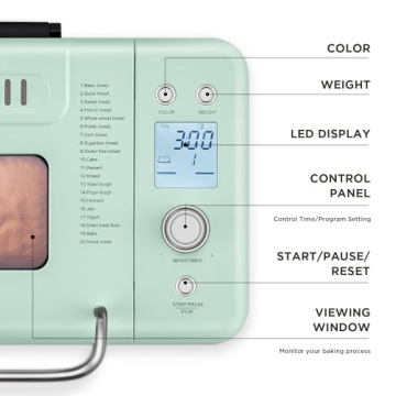 Neretva 20-IN-1 Compact Bread Maker for Homemade Delights