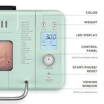 Neretva 20-IN-1 Compact Bread Maker for Homemade Delights