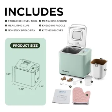 Neretva 20-IN-1 Compact Bread Maker for Homemade Delights