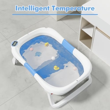 napei Collapsible Baby Bathtub, Infant Safe and Portable
