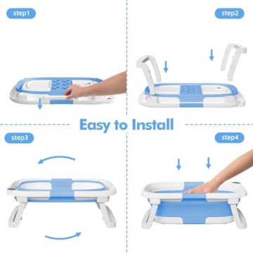 napei Collapsible Baby Bathtub, Infant Safe and Portable