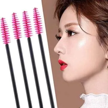 Pimoys 100 pcs Eyelash Mascara Brushes - High Quality & Cute