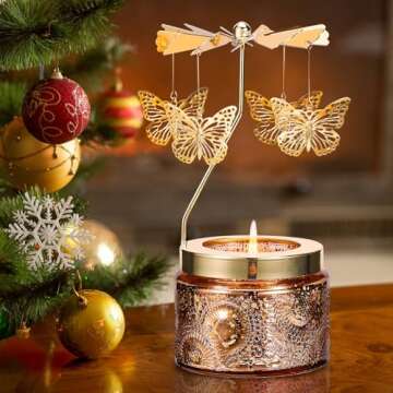 Gifts for Women, Birthday Gifts for Mom Daughter Sister Wife, Unique Gifts for Friend Women Rotatable Scented Candles Gifts for Valentines Day Anniversary