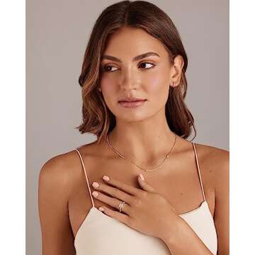 PAVOI 14K Yellow Gold Plated 1.25CT Oval Cubic Zirconia Promise Engagement Ring | Solitaire Wedding Bands | Halo Fake Engagement Ring for Women | Size 6