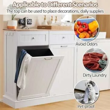 Stylish AHB Double Tilt Out Trash Cabinet for All Rooms