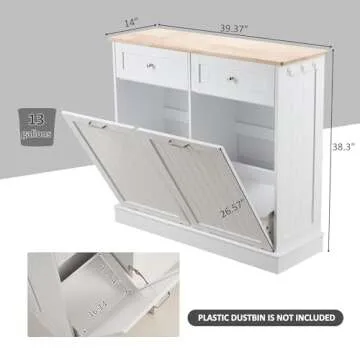 Stylish AHB Double Tilt Out Trash Cabinet for All Rooms