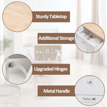 Stylish AHB Double Tilt Out Trash Cabinet for All Rooms