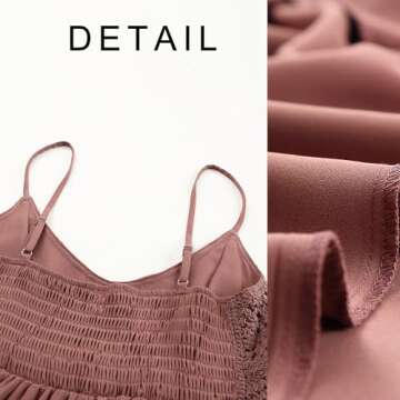 Women's 2024 Spaghetti Straps Lace Maxi Dress Summer Style