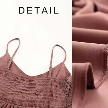 Women's 2024 Spaghetti Straps Lace Maxi Dress Summer Style