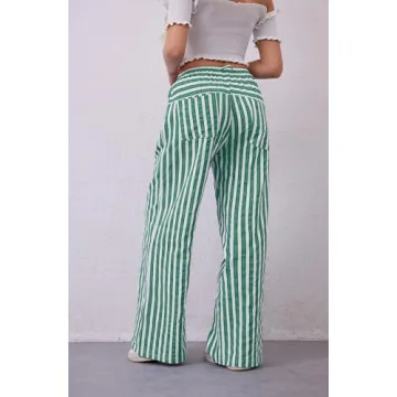 Stylish Women Wide Leg Pants with Pockets