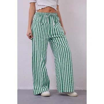 Stylish Women Wide Leg Pants with Pockets