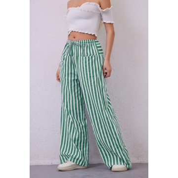 Stylish Women Wide Leg Pants with Pockets