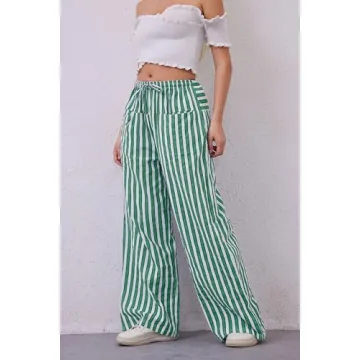 Stylish Women Wide Leg Pants with Pockets
