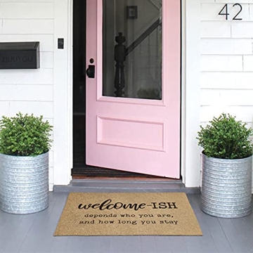 JJUUYOU Welcome Mats Stylish Non-Slip Indoor Outdoor Mat