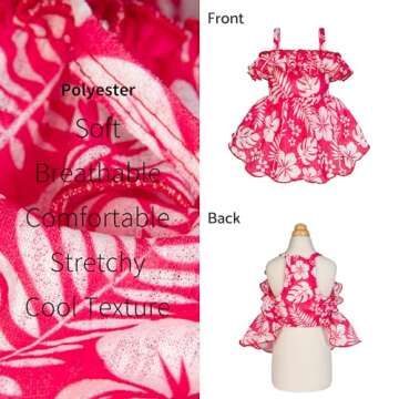 Fitwarm Tropical Dog Dress for Small Dogs Girl