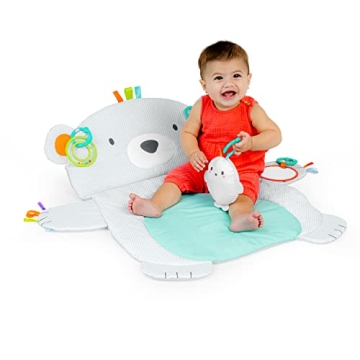 Bright Starts Tummy Time Mat with Pillow and Toys for Babies