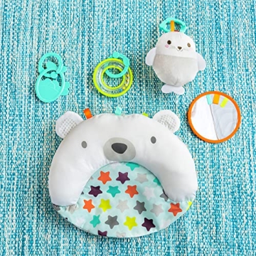 Bright Starts Tummy Time Mat with Pillow and Toys for Babies
