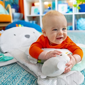 Bright Starts Tummy Time Mat with Pillow and Toys for Babies