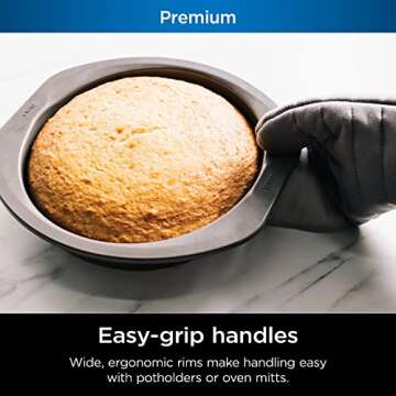 Ninja NeverStick 9 Inch Round Cake Pan - Nonstick & Durable