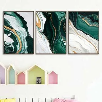 Vlolvfe Modern Abstract Canvas Art Prints for Home Decor