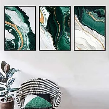 Vlolvfe Modern Abstract Canvas Art Prints for Home Decor