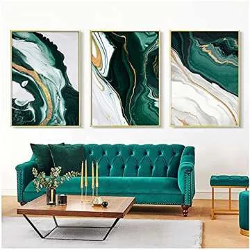 Vlolvfe Modern Abstract Canvas Art Prints for Home Decor