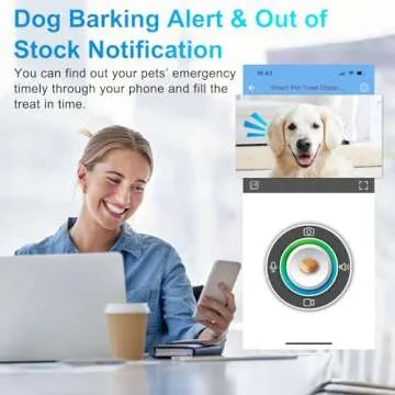 Iseebiz Pet Camera Treat Dispenser with App Control
