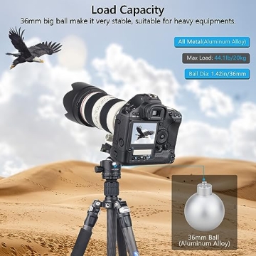 Artcise Low Profile Ball Head for Tripods and Monopods