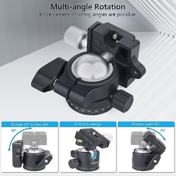 Artcise Low Profile Ball Head for Tripods and Monopods