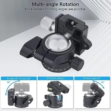 Artcise Low Profile Ball Head for Tripods and Monopods