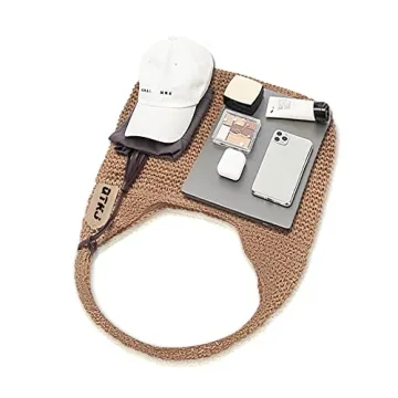 QTKJ Hand-woven Straw Shoulder Bag for Summer Style