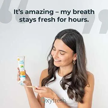 Oxyfresh Lemon Mint Toothpaste for All Day Fresh Breath