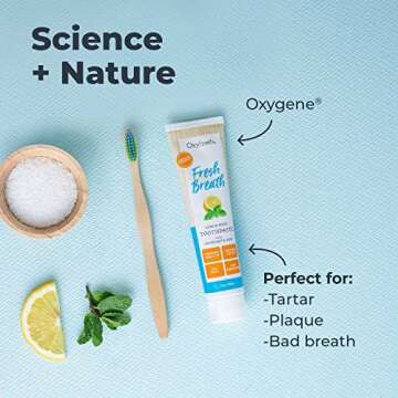 Oxyfresh Lemon Mint Toothpaste for All Day Fresh Breath