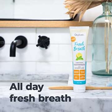 Oxyfresh Lemon Mint Toothpaste for All Day Fresh Breath