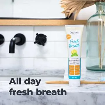 Oxyfresh Lemon Mint Toothpaste for All Day Fresh Breath